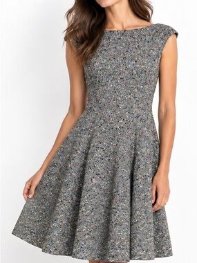 Talbot Runhof Golo10 Sequin Tweed Dress US 8 NWT